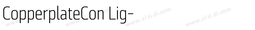 CopperplateCon Lig字体转换